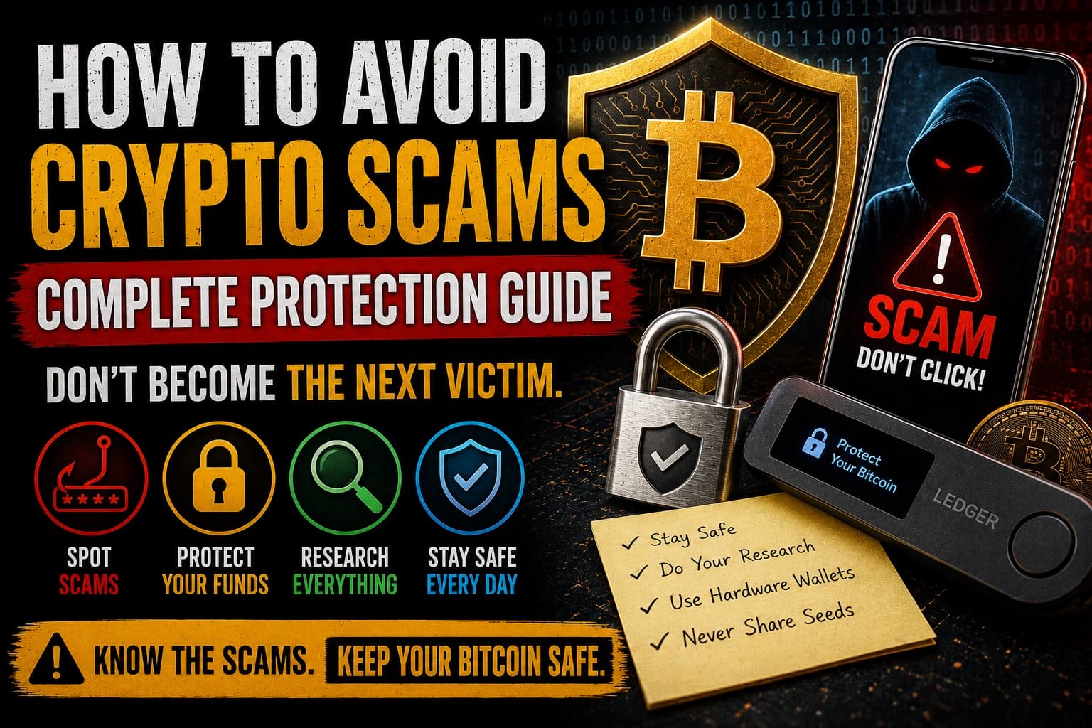 How to Avoid Crypto Scams: Complete Protection Guide - Security, Crypto Learning Center news on bitcoin555.com