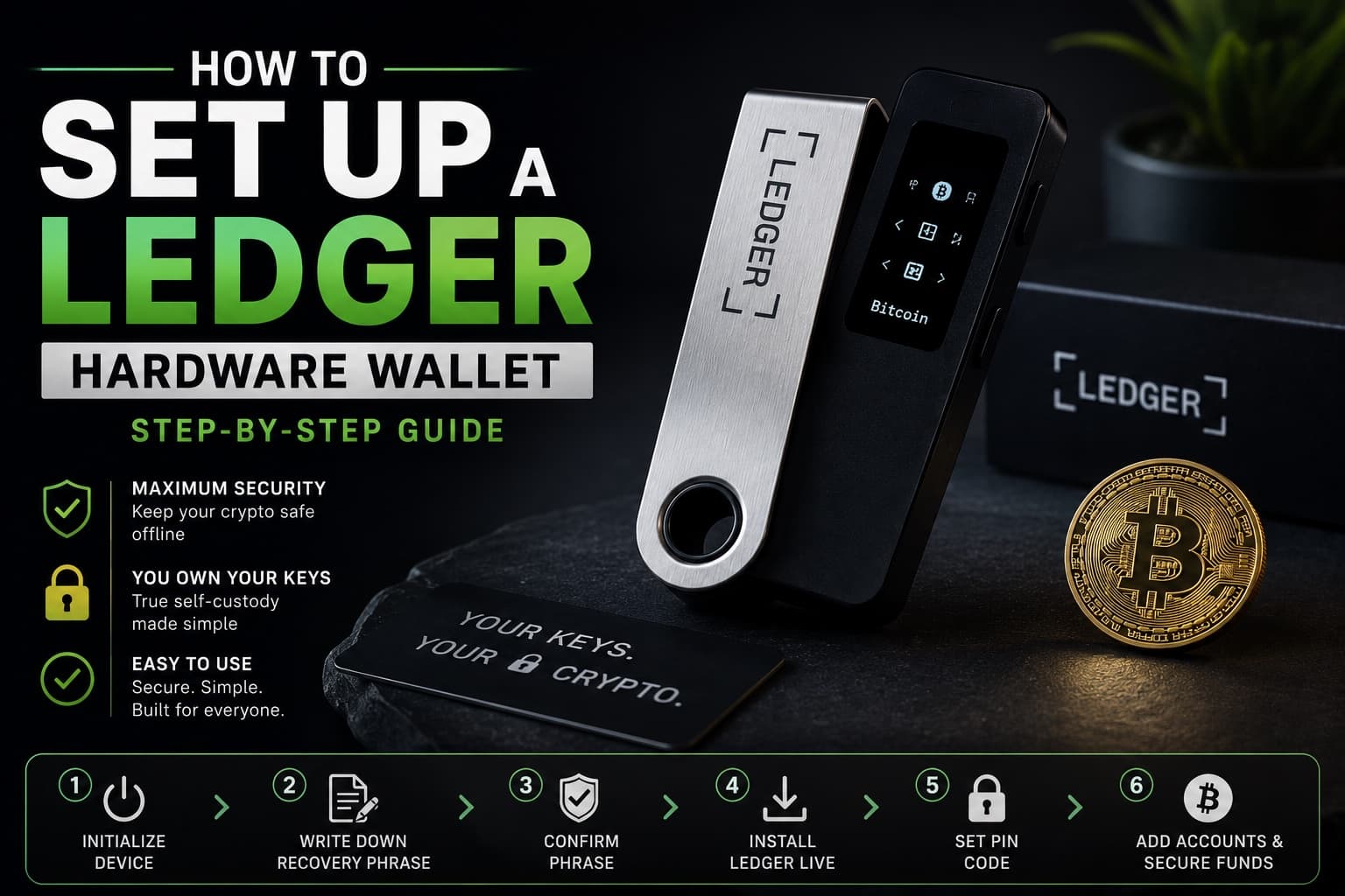 How to Set Up a Ledger Hardware Wallet: Step-by-Step Guide - Security, Crypto Learning Center news on bitcoin555.com