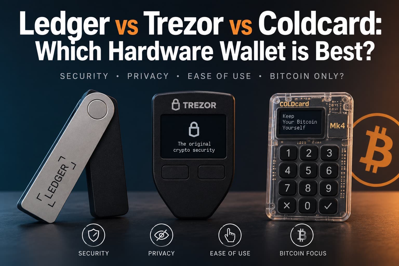 Ledger vs Trezor vs Coldcard: Which Hardware Wallet is Best? - Security, Crypto Learning Center news on bitcoin555.com