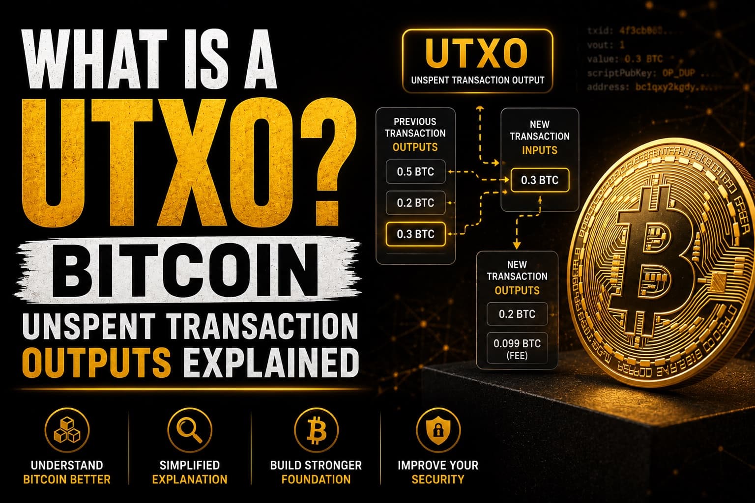 What is a UTXO? Bitcoin Unspent Transaction Outputs Explained - Blockchain, Crypto Learning Center news on bitcoin555.com