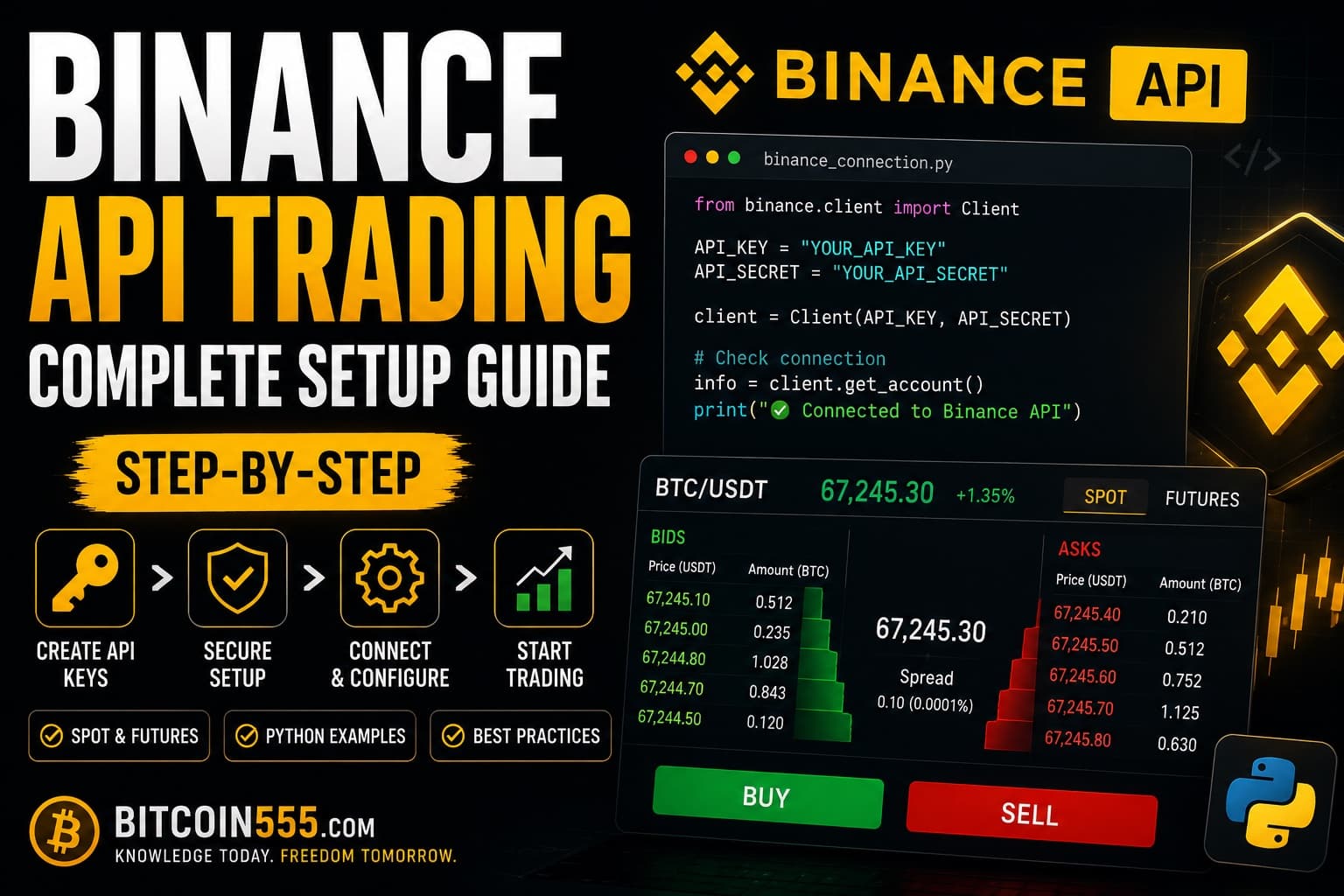 Binance API Trading: Complete Setup Guide for Bots & Automation - Trading, Bots & Automation news on bitcoin555.com
