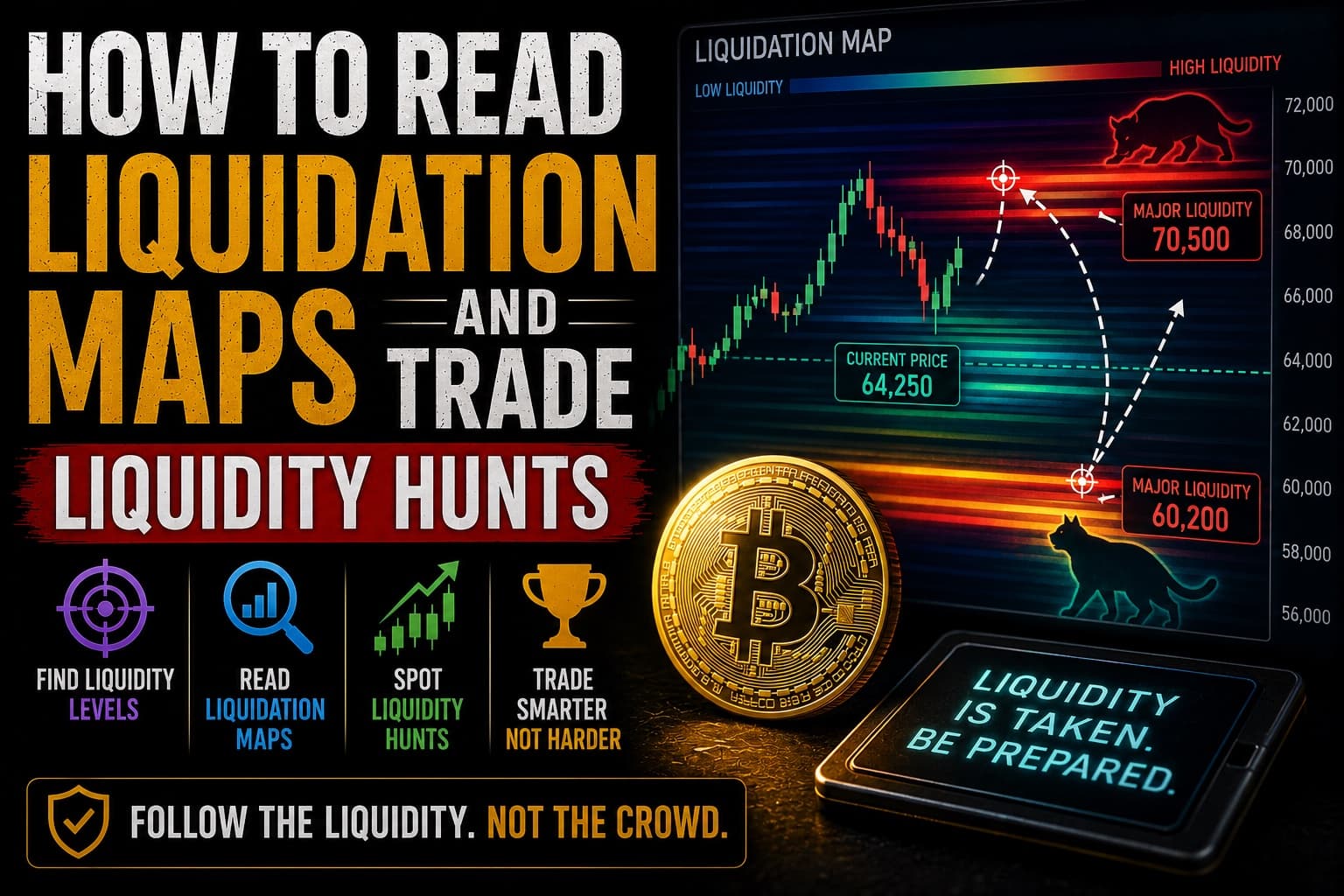 How to Read Liquidation Maps and Trade Liquidity Hunts - Trading, Market Mechanics news on bitcoin555.com