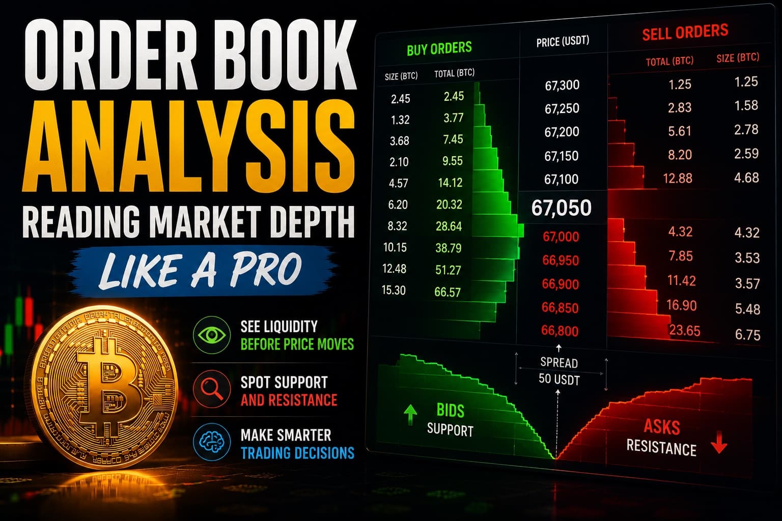 Order Book Analysis: Reading Market Depth Like a Pro - Trading, Market Mechanics news on bitcoin555.com
