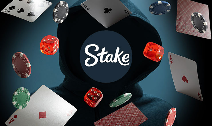 A dynamic visual highlighting the unfolding controversy around Stake Casino's recent suspicious transactions. The image features a graphical representation of transaction flows between wallet addresses, coupled with Stake Casino's logo and concerned reactions from the crypto community.